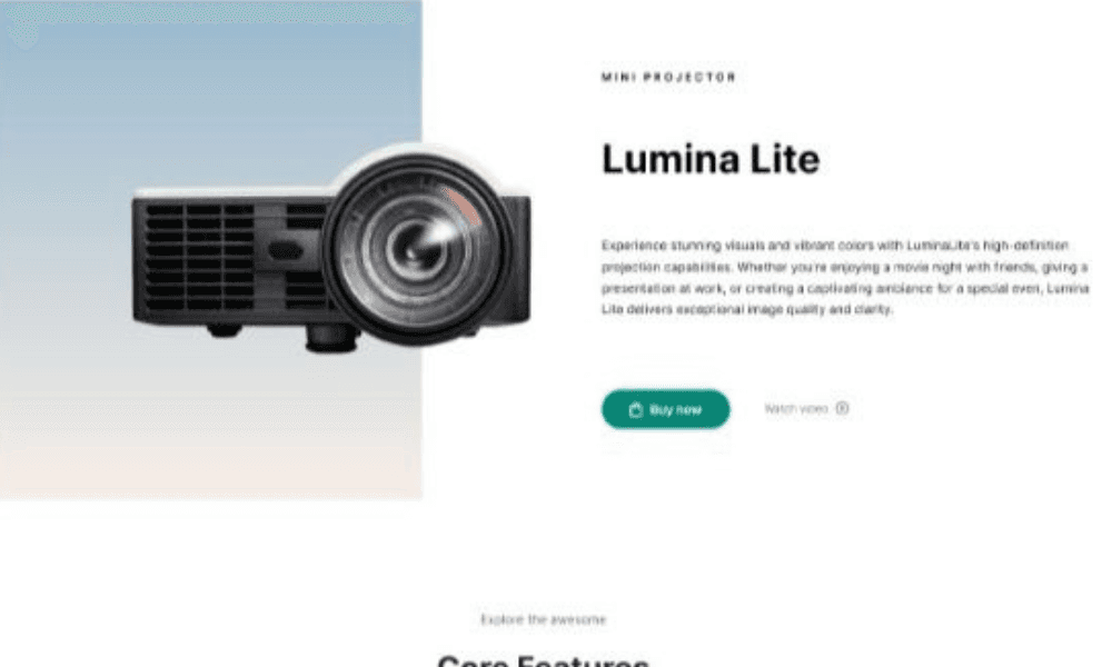 Retro Projector Ecommerce Store for Sale