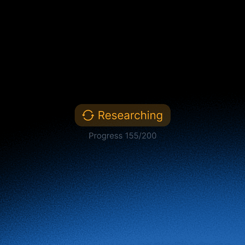 Researching progress indicator on SalesPort platform interface