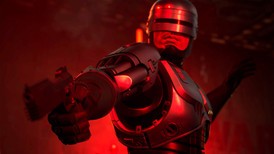 Screenshot RoboCop Rogue City PC – RoboCop en mode combat rouge contre criminels futuristes sur KeyVerse Gaming
