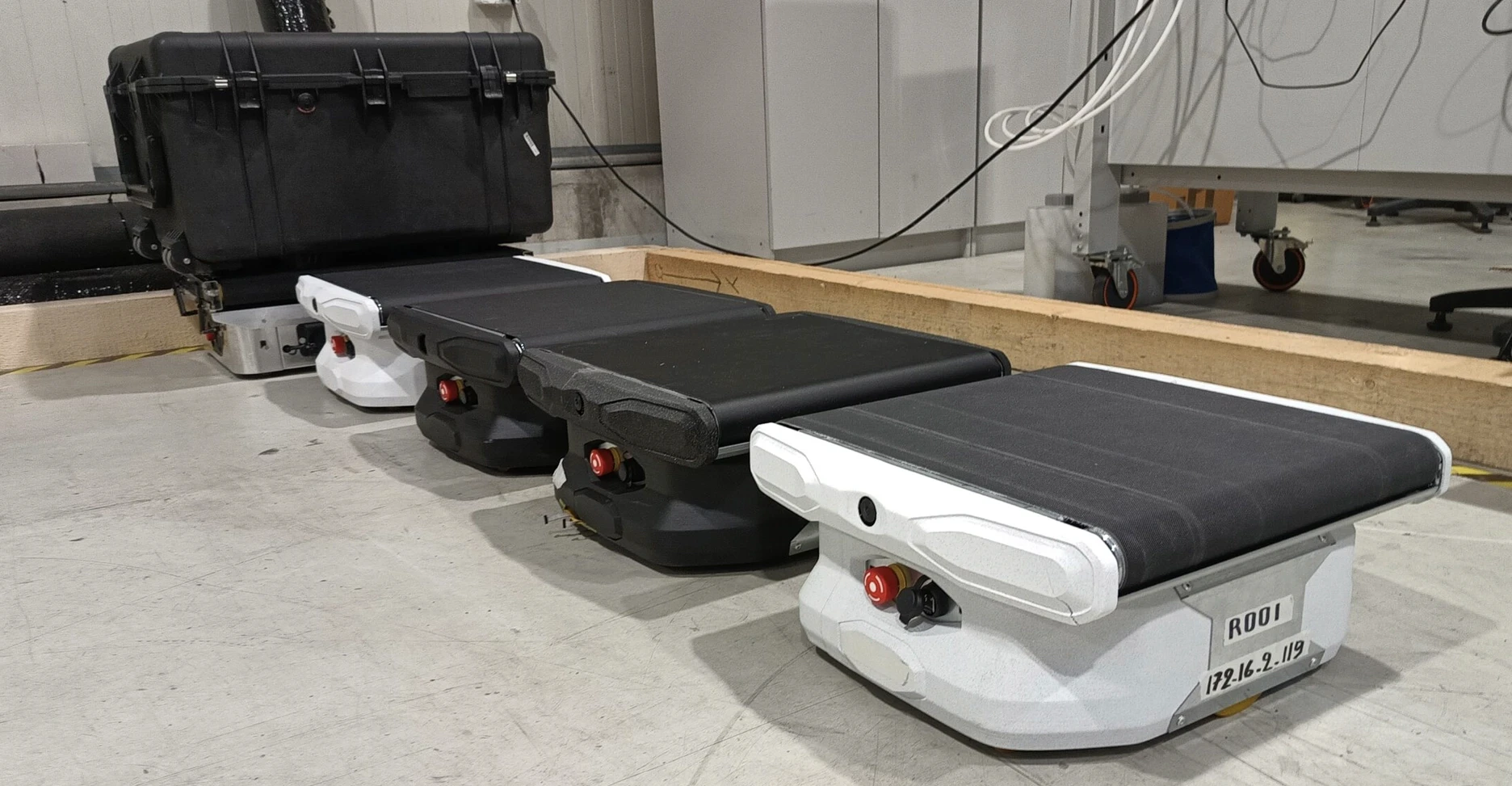 Sorting robot various models during development