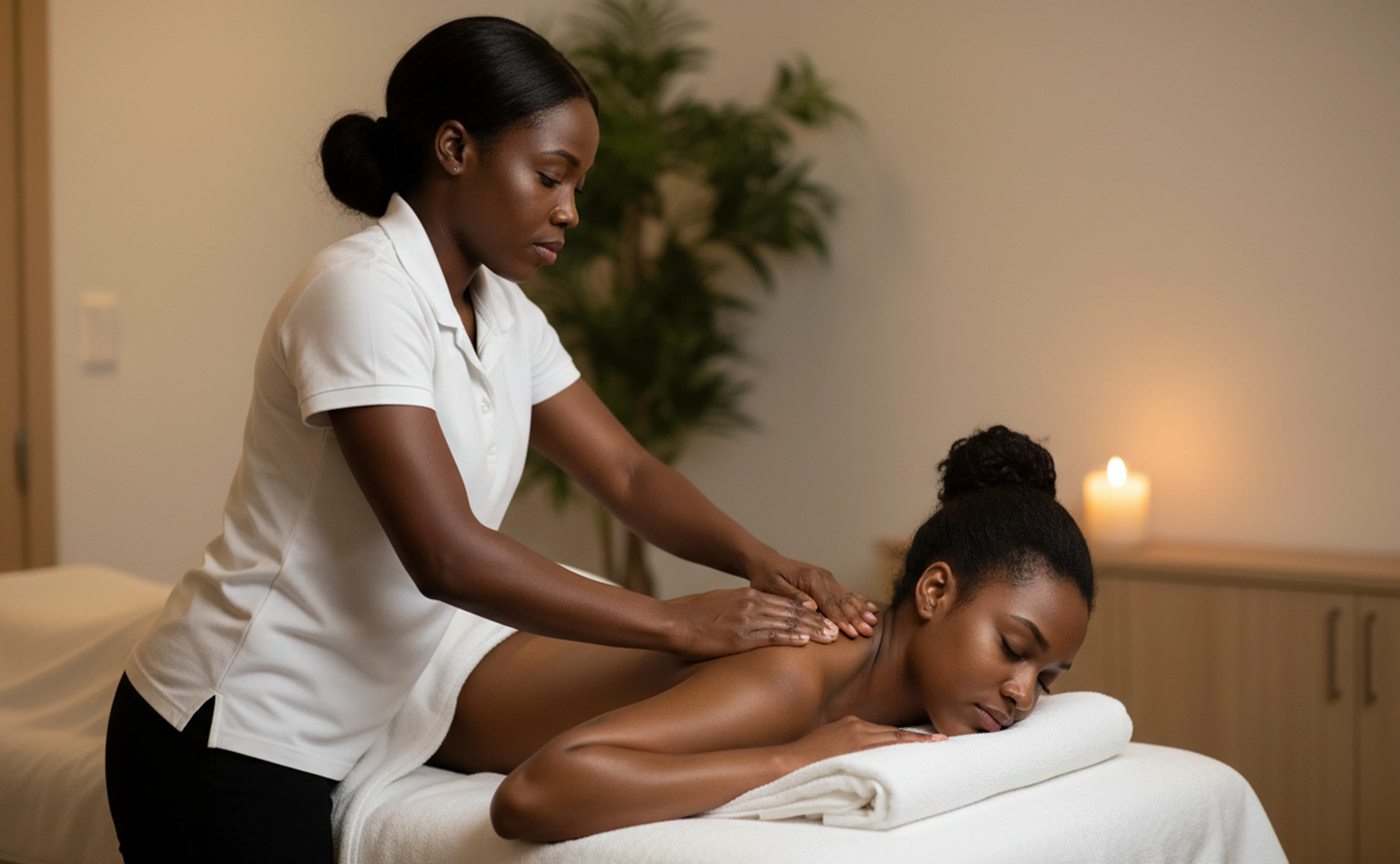 Massage service page on Bukeen for booking wellness appointments