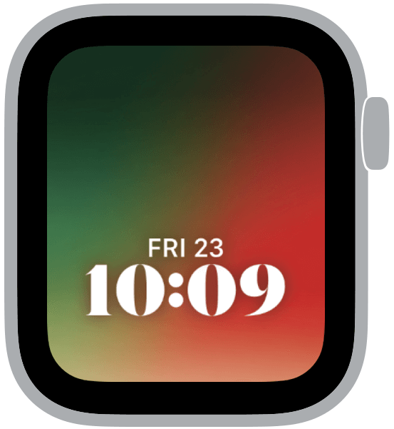 an apple watch face from the festive gradients collection