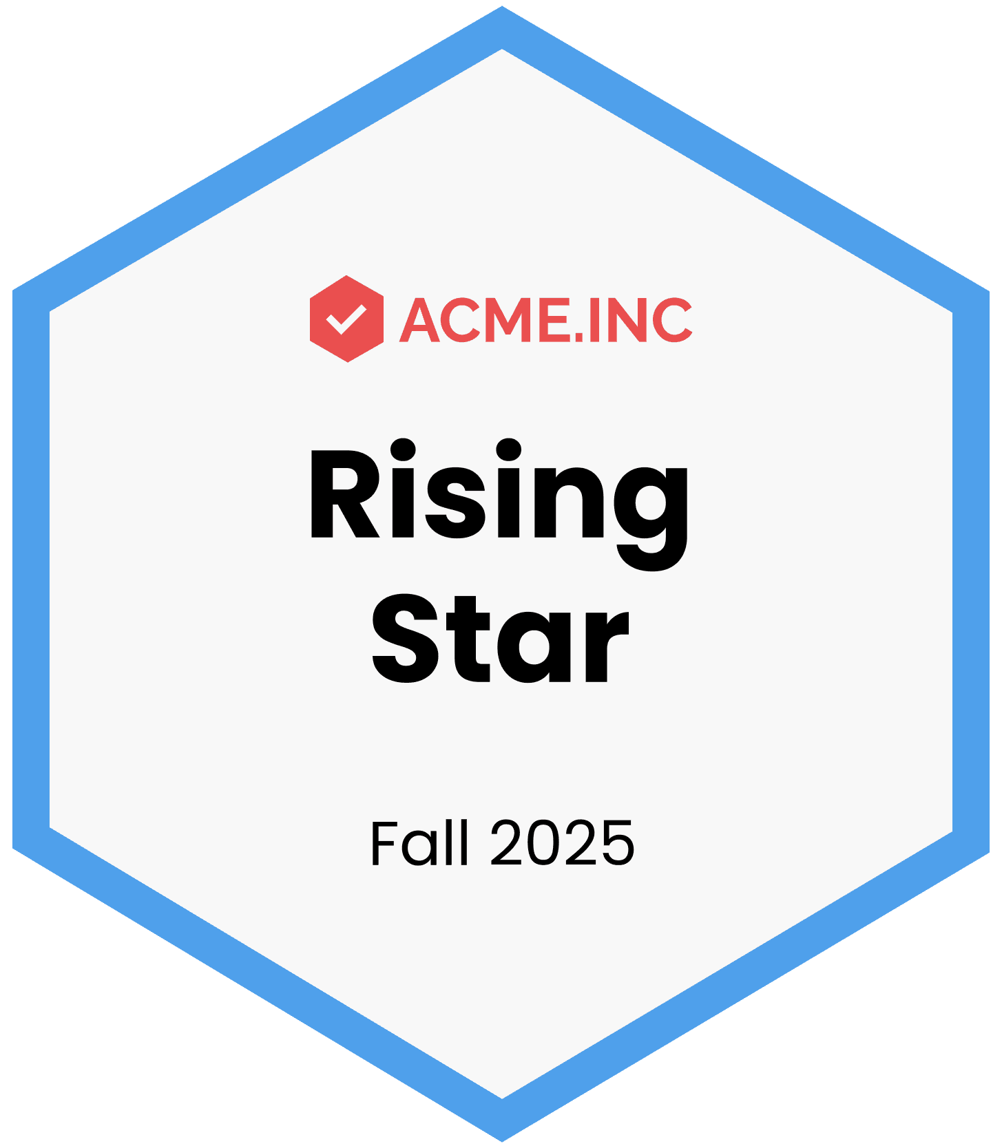 Wauld - Professional and neat blue appreciation badge template