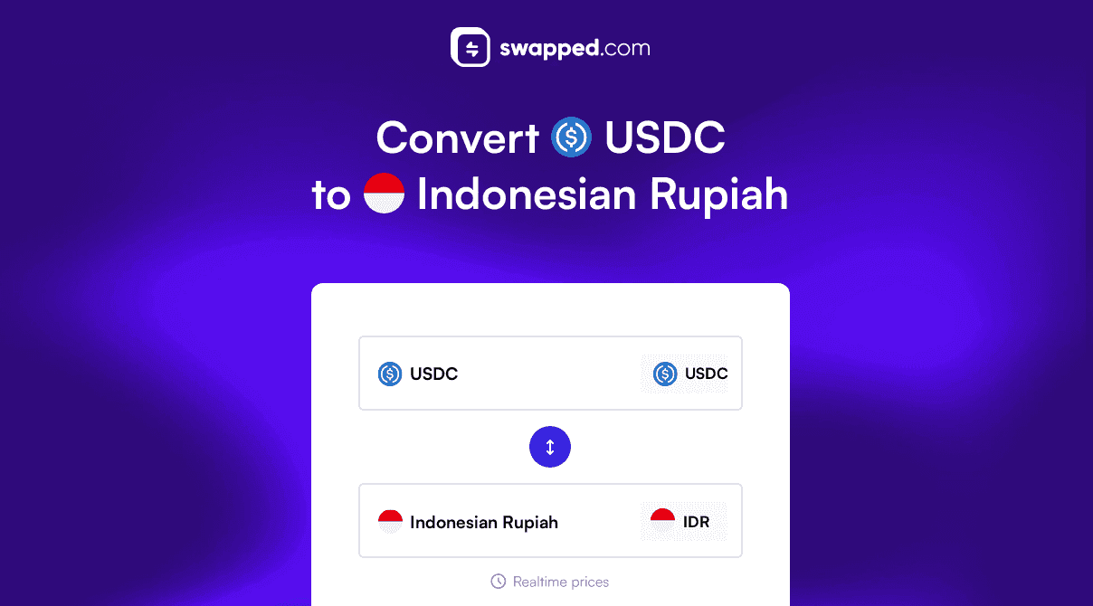 Convert USDC (USDC) to Indonesian Rupiah (IDR)