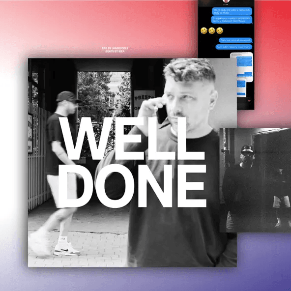 Cover alba WELL DONE od James Cole, Idea