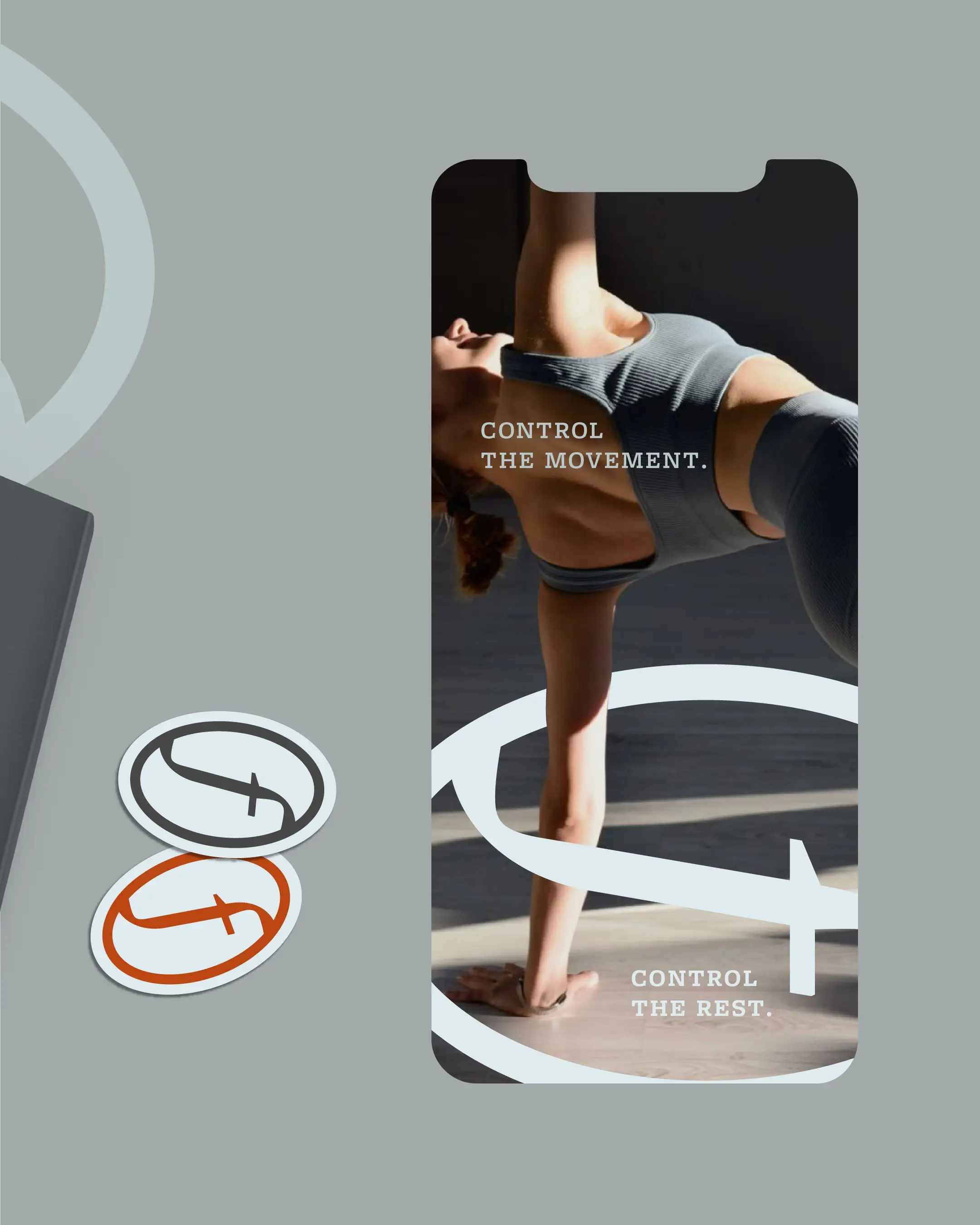Reformr Pilates Studio brand identity — mobile app screens and social media posts