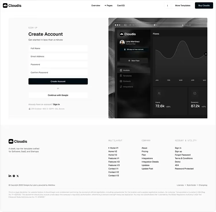 SaaS Framer Template
