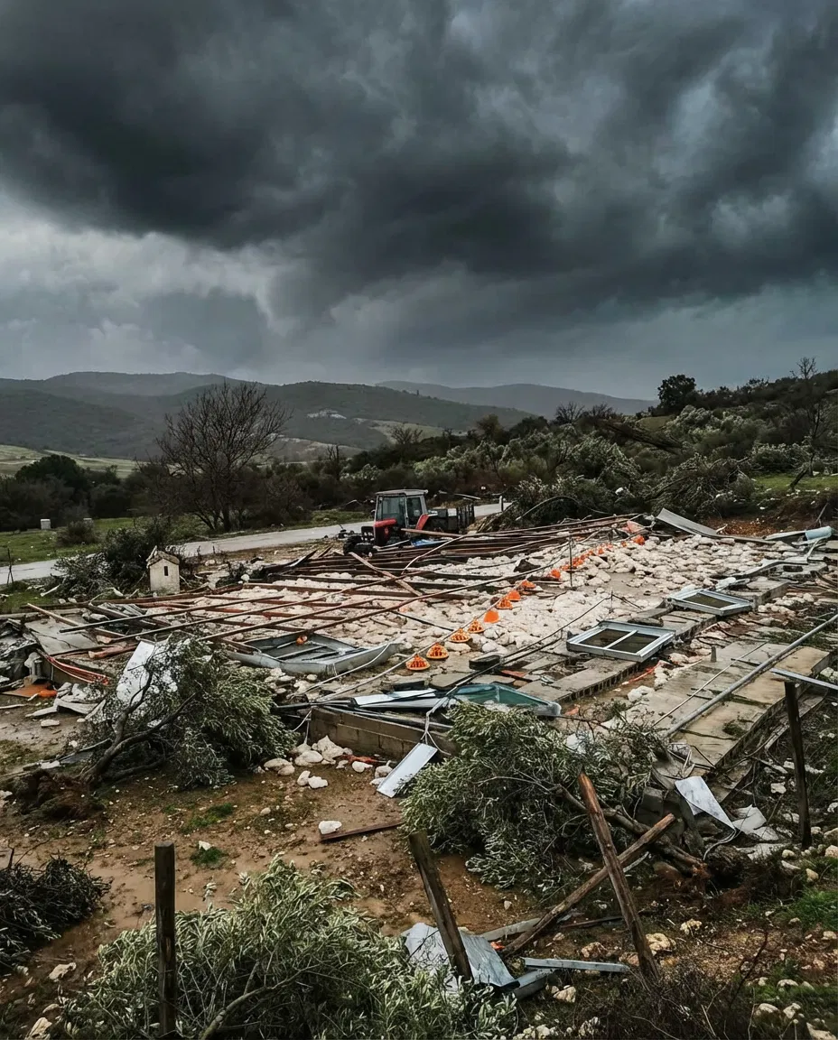 Severe weather damage across the Ioannina region