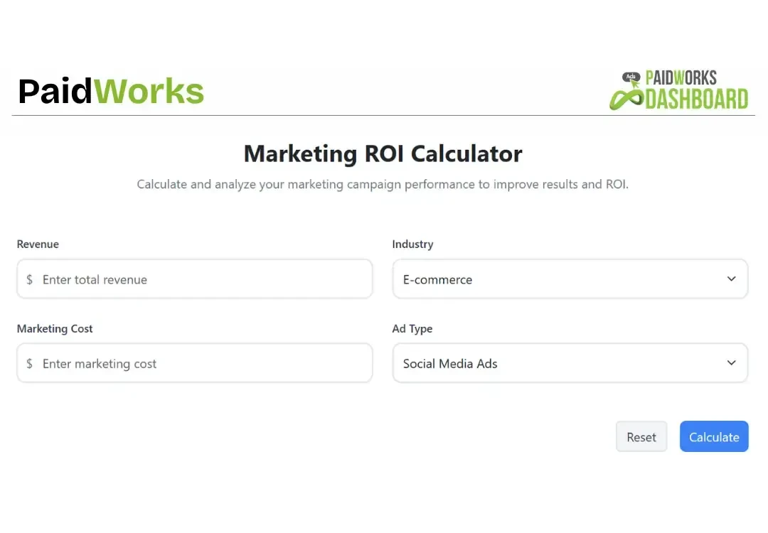 Marketing ROI Calculator