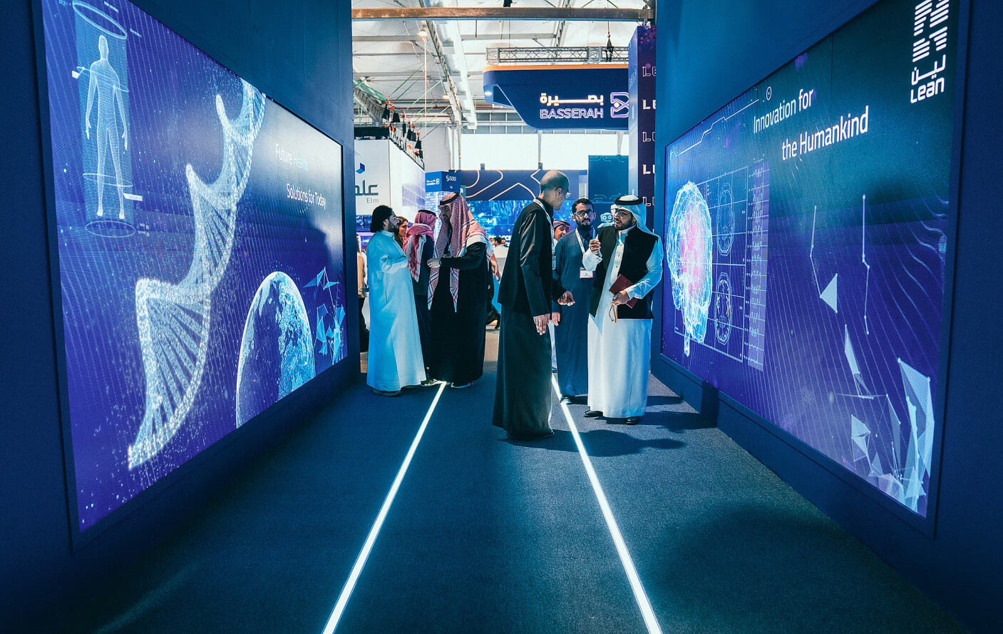 Interactive walls As part Of Exhibition Interactive Technology for LEAN at LEAP