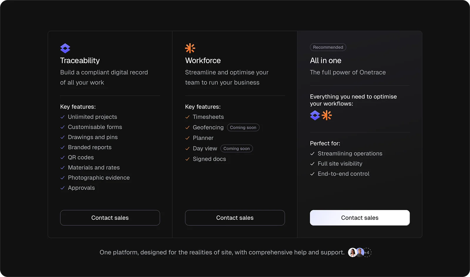 onetrace-pricing
