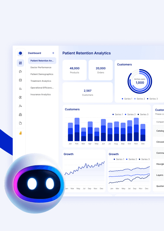 Echo Dashboard Screen with ECHO AI bot image
