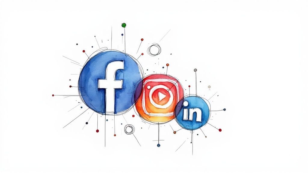 A screenshot from Sprout Social showing demographic data for a social media platform, with charts for age and gender distribution.