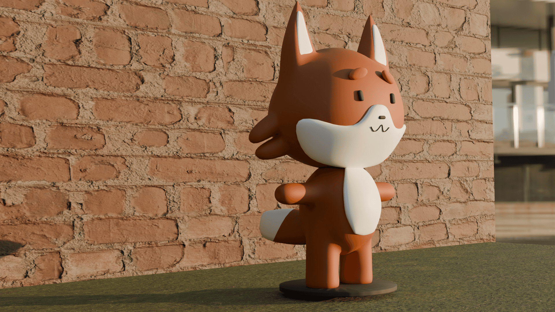 a group of people walking on a sidewalk