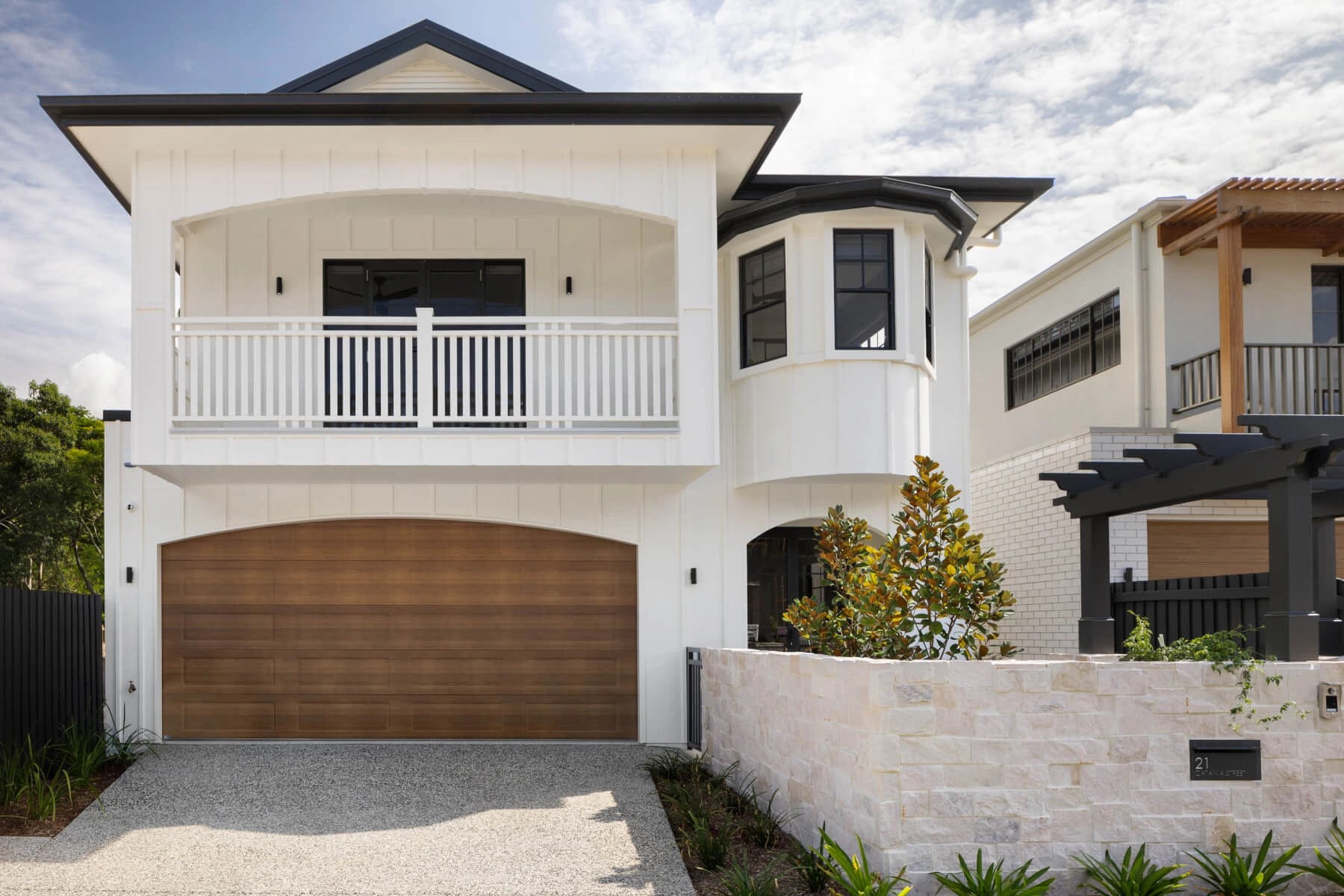 Front facade of Jacaranda House in. Brisbane