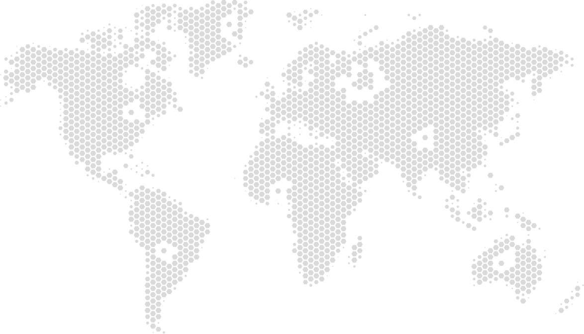 Minimal world map illustration representing AlUla’s global connections and local expertise.