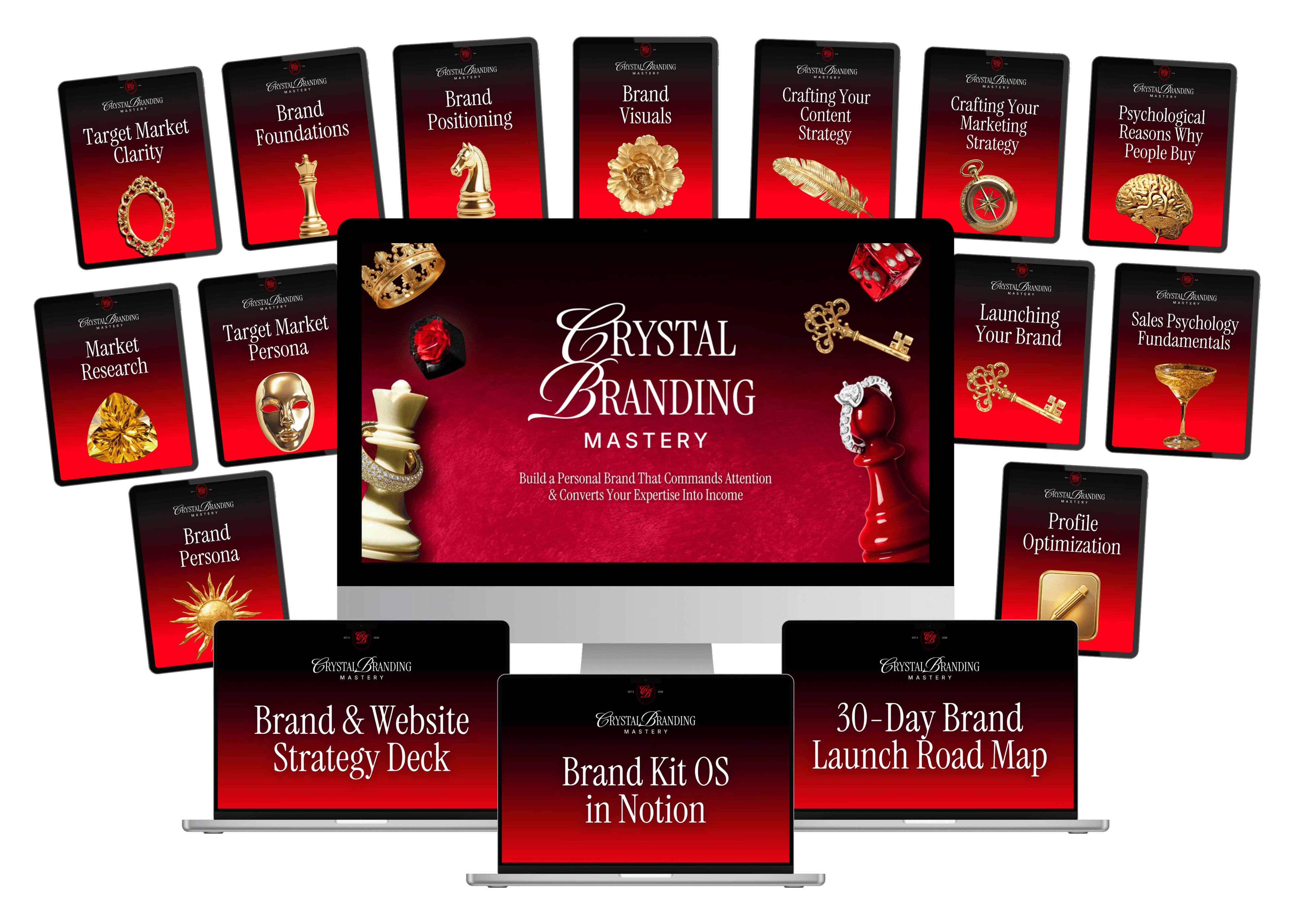 Crystal Branding Mastery: Mockup Inclusions