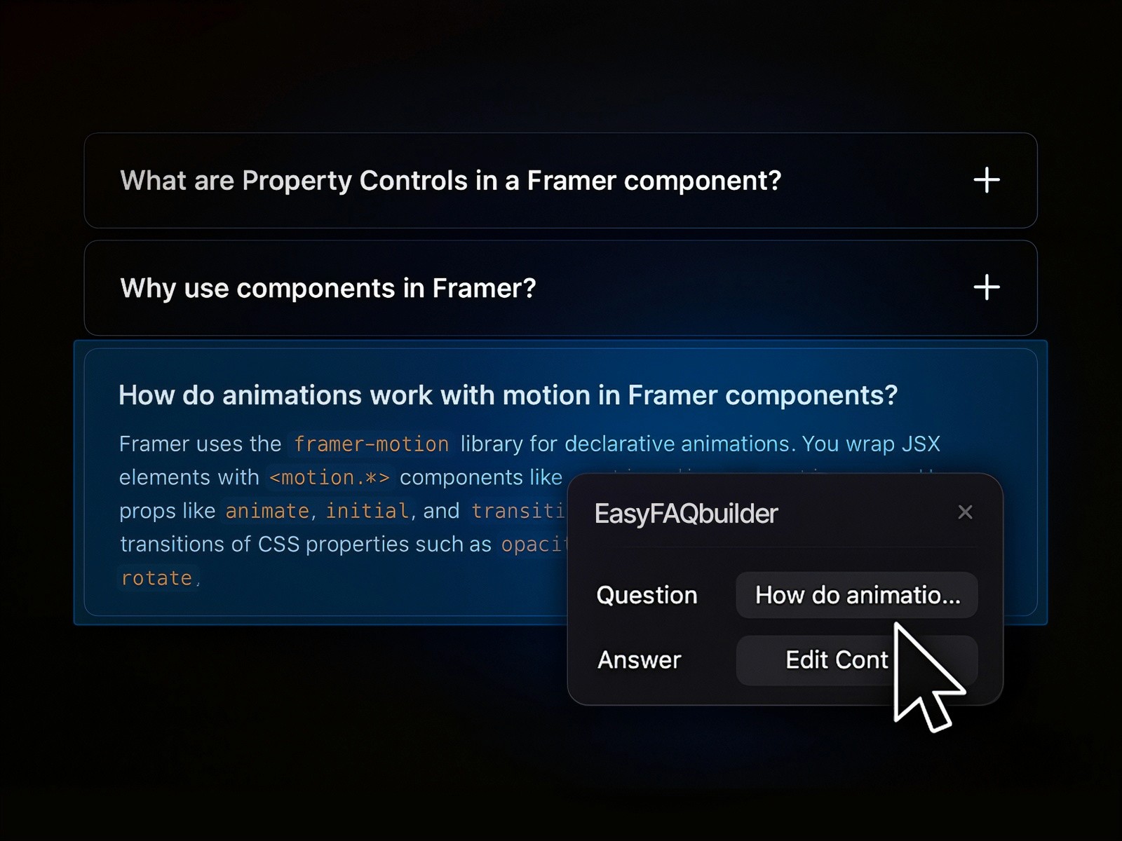 Framer中文网免费组件模板、Framer组件、Framer模板、Framer教程、Framer汉化