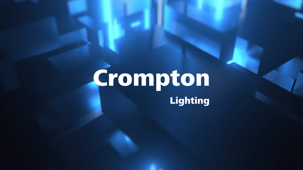 Motion graphics presentation video showcasing Crompton new product launches.