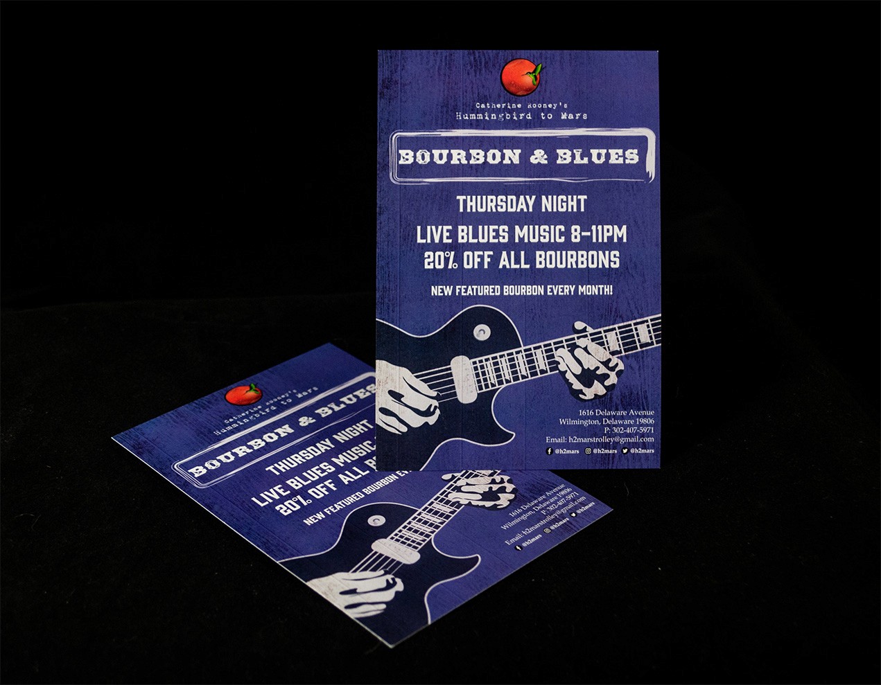 Black and white wave