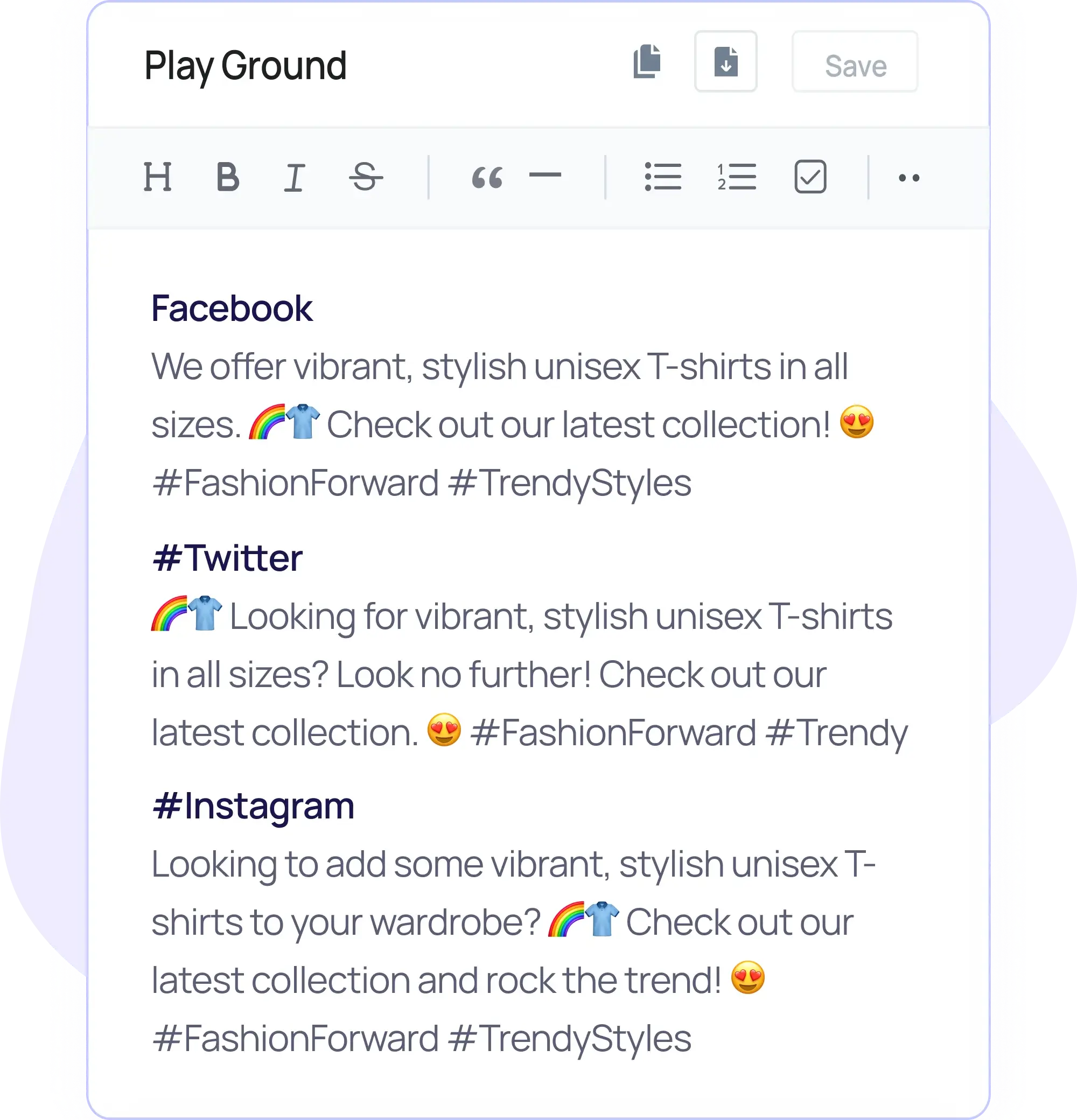 Social Media Post Generator Step - 3