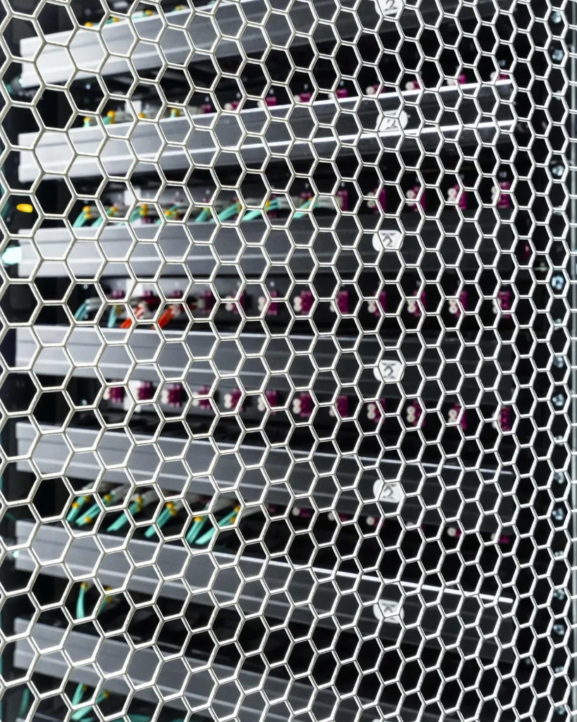 Closeup phoro of a server