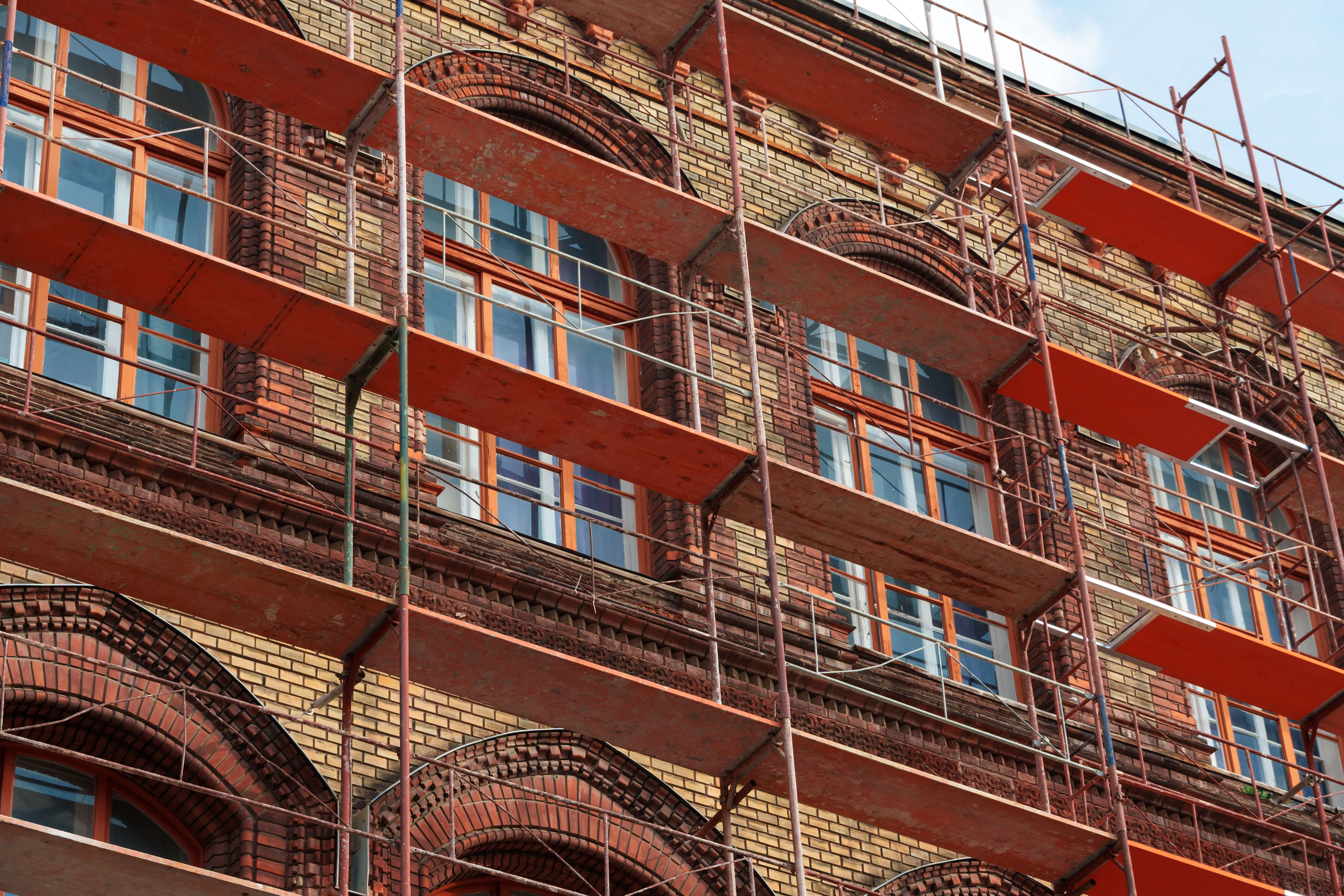 brown and white brick wall