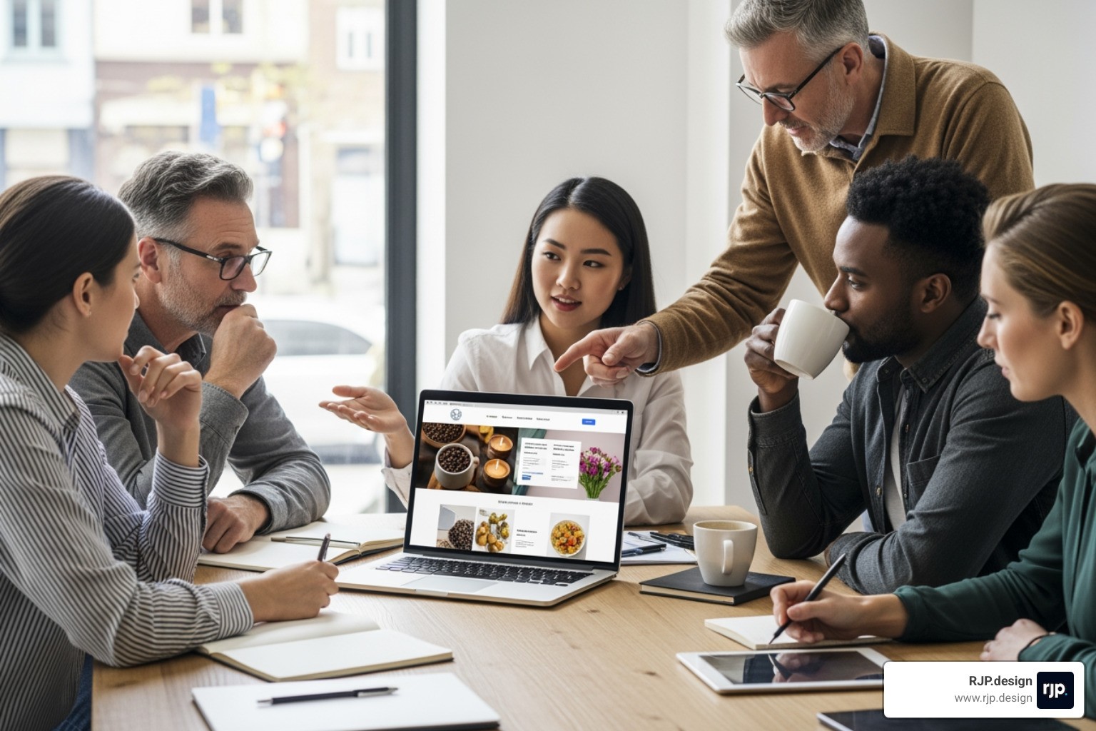 website looking great on a desktop, tablet, and phone - small business web design service