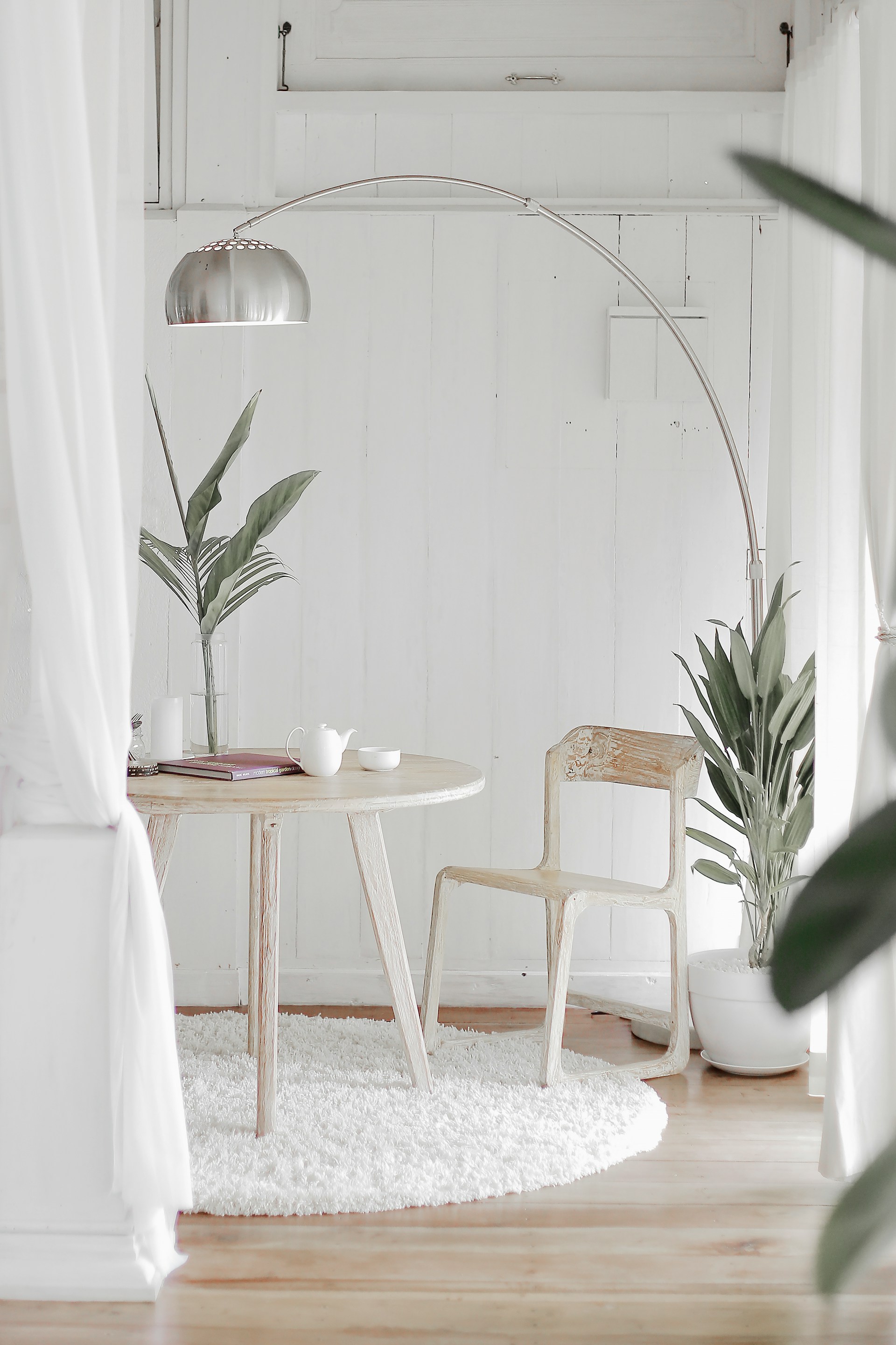 a chair and a table