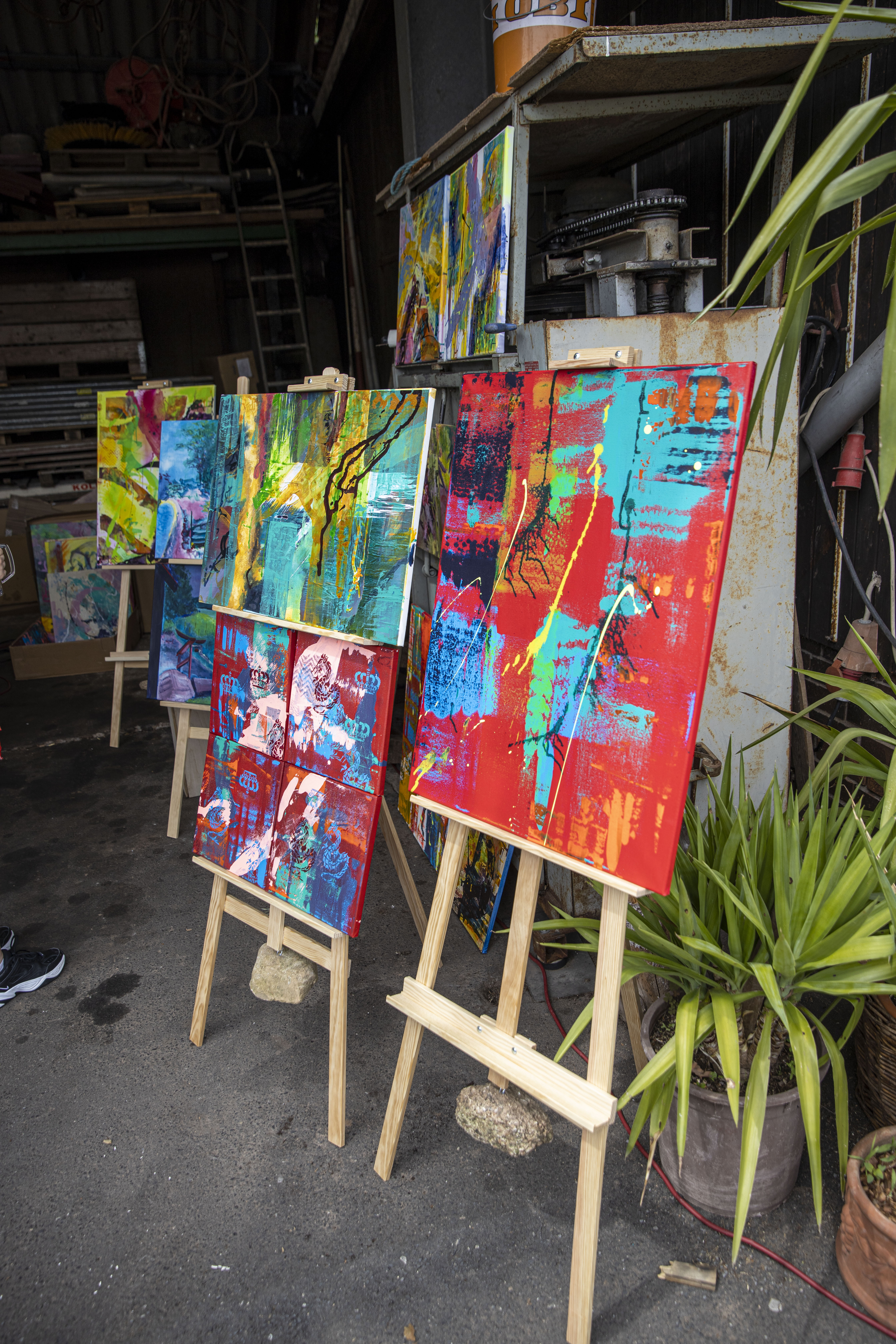 Malereien auf dem Kunst & Kultur Event