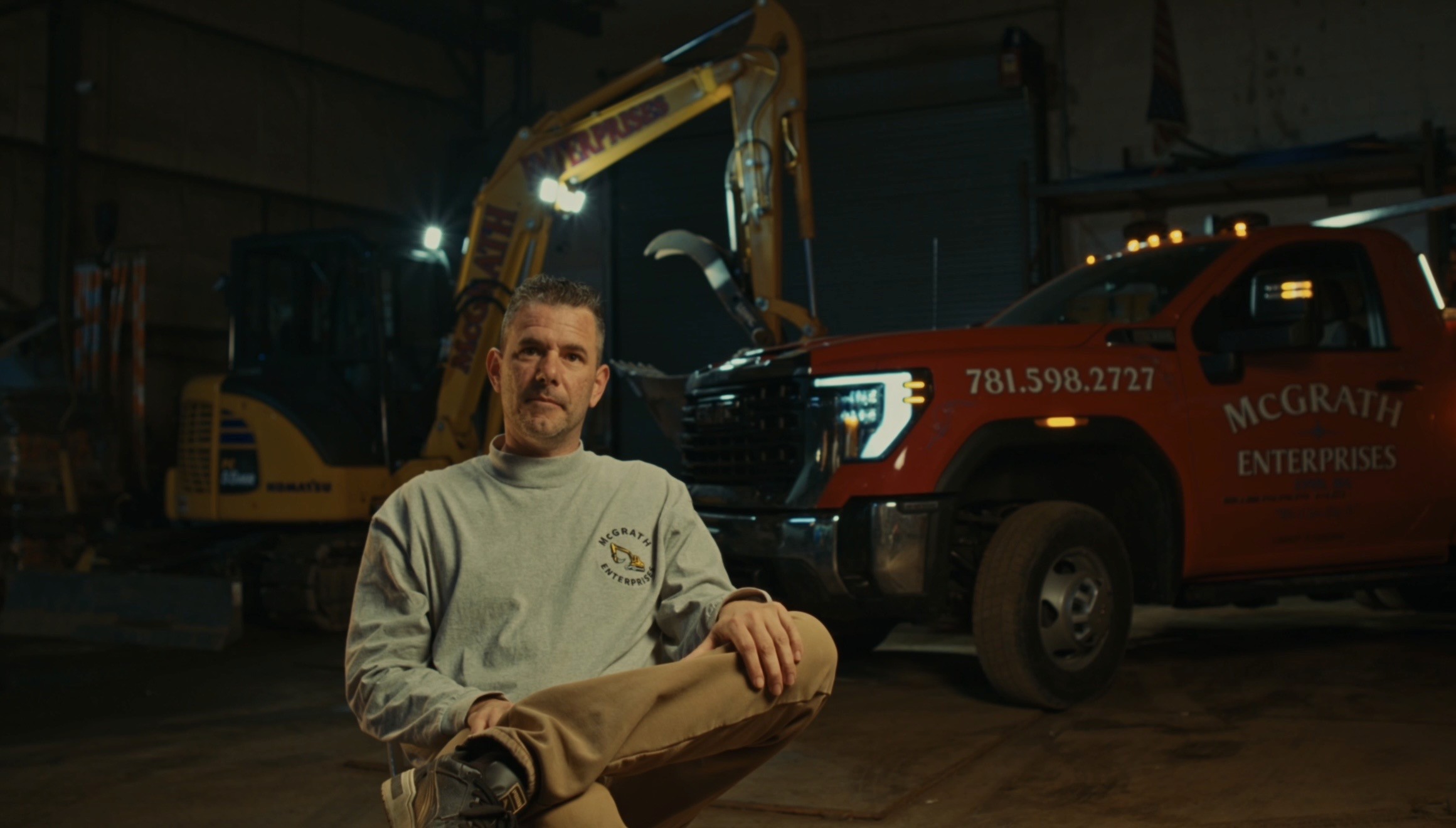 Construction worker business interview
