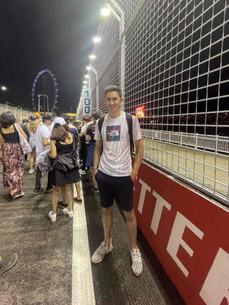 On track at F1 Singapore Grand Prix