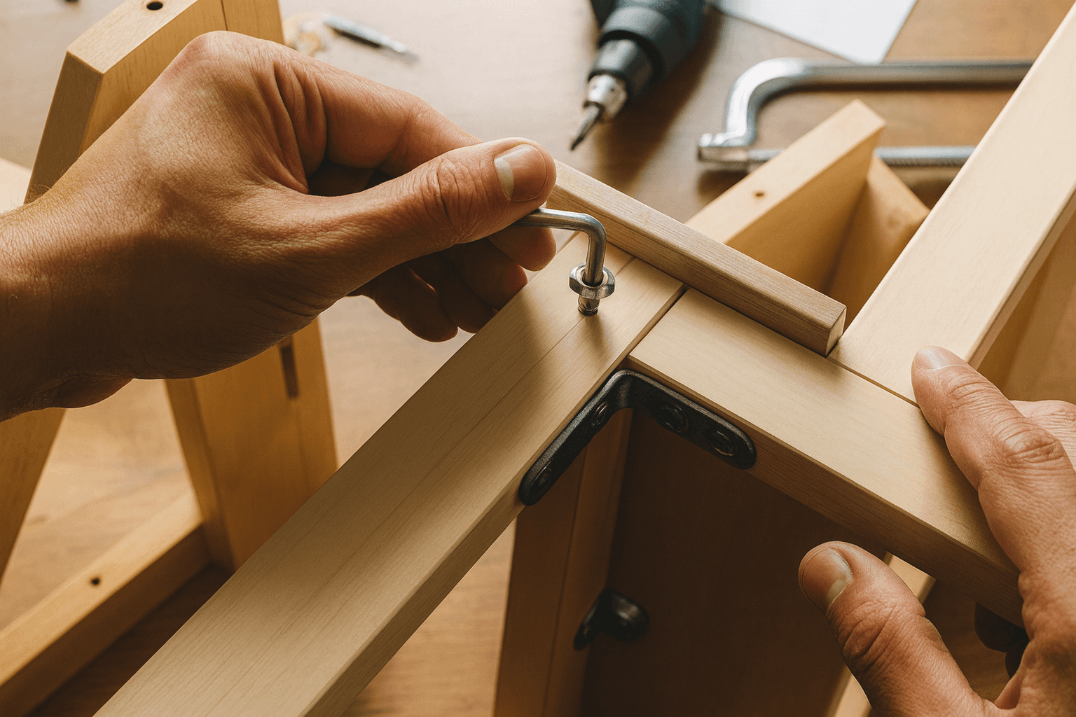 montagem de mobiliário carpintaria