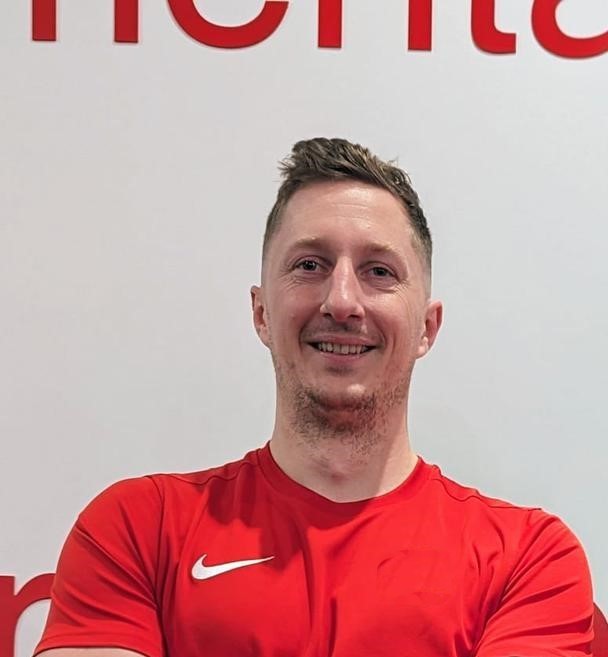 Coach explaining something to an athlete