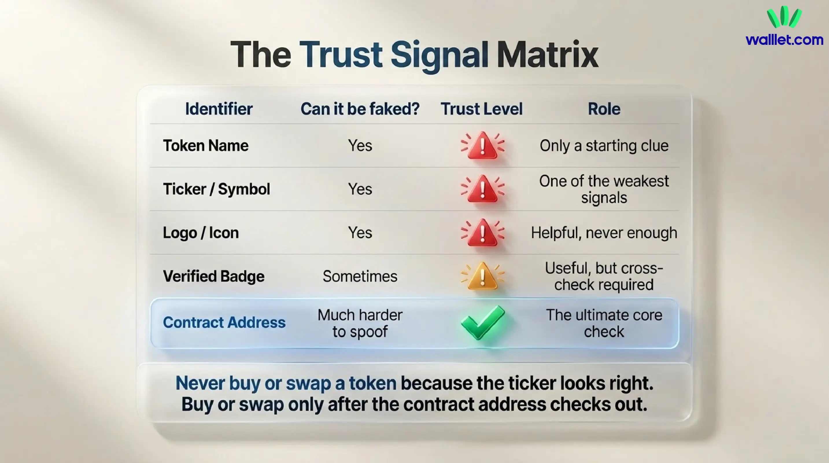Real token vs fake token: what to check first