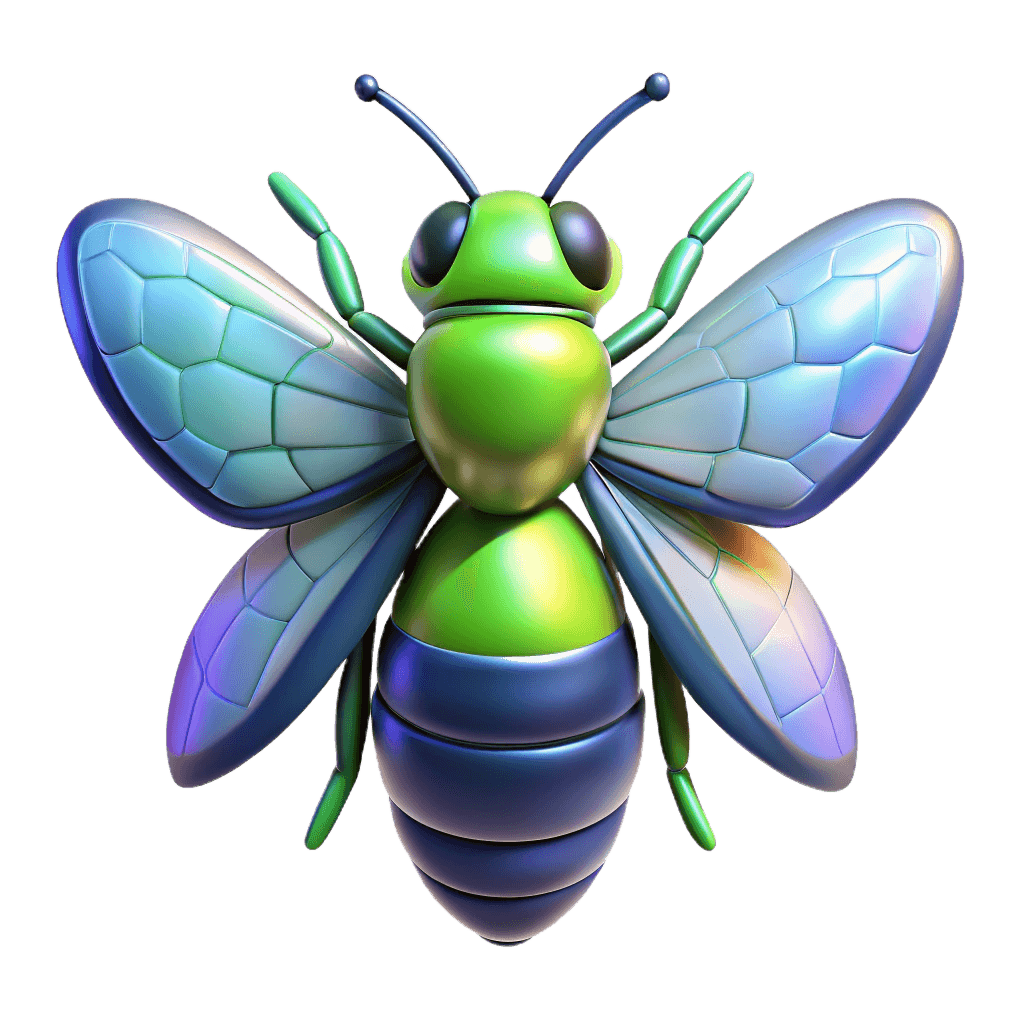 Llying insect illustration - Professional wasp and bee extermination services in London