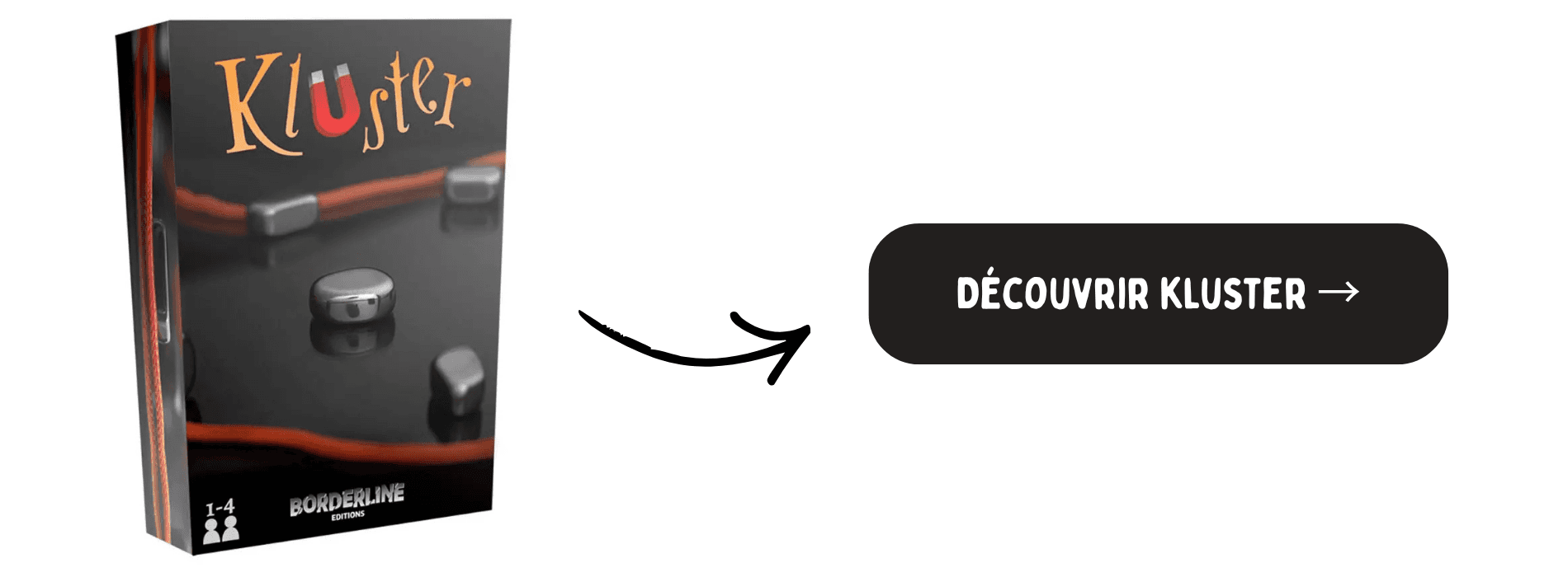 Kluster sur fond blanc avec bouton d'achat