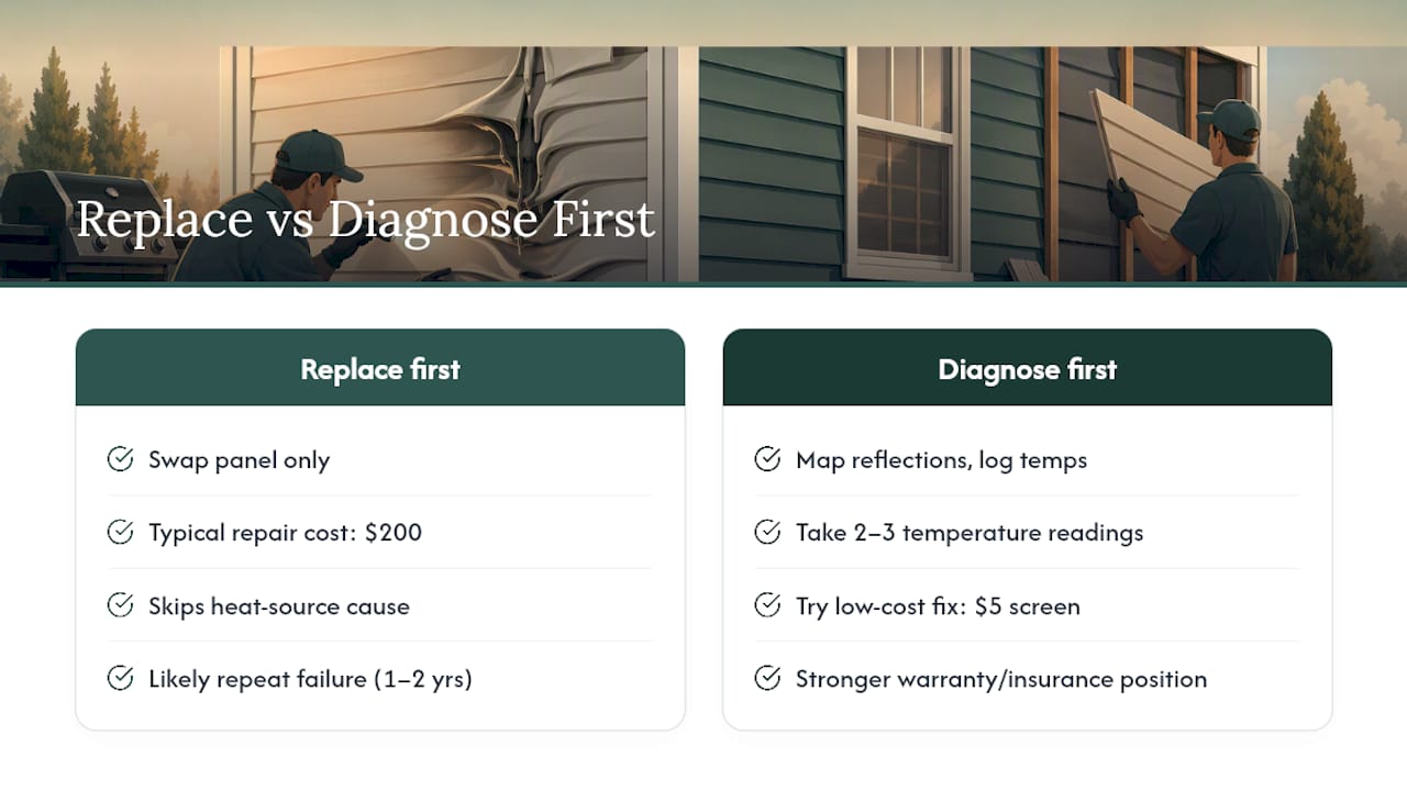What Homeowners Get Wrong About Melted Siding — overview diagram
