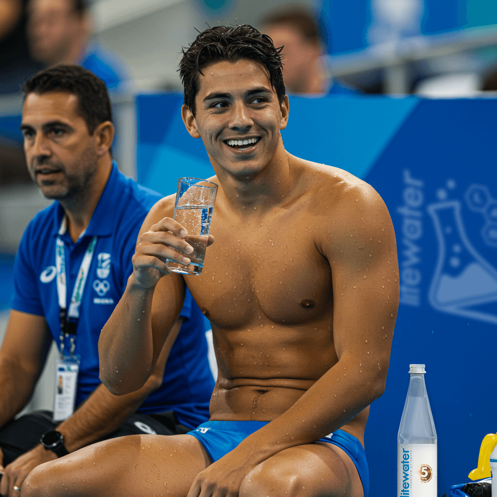 Coach explaining something to an athlete