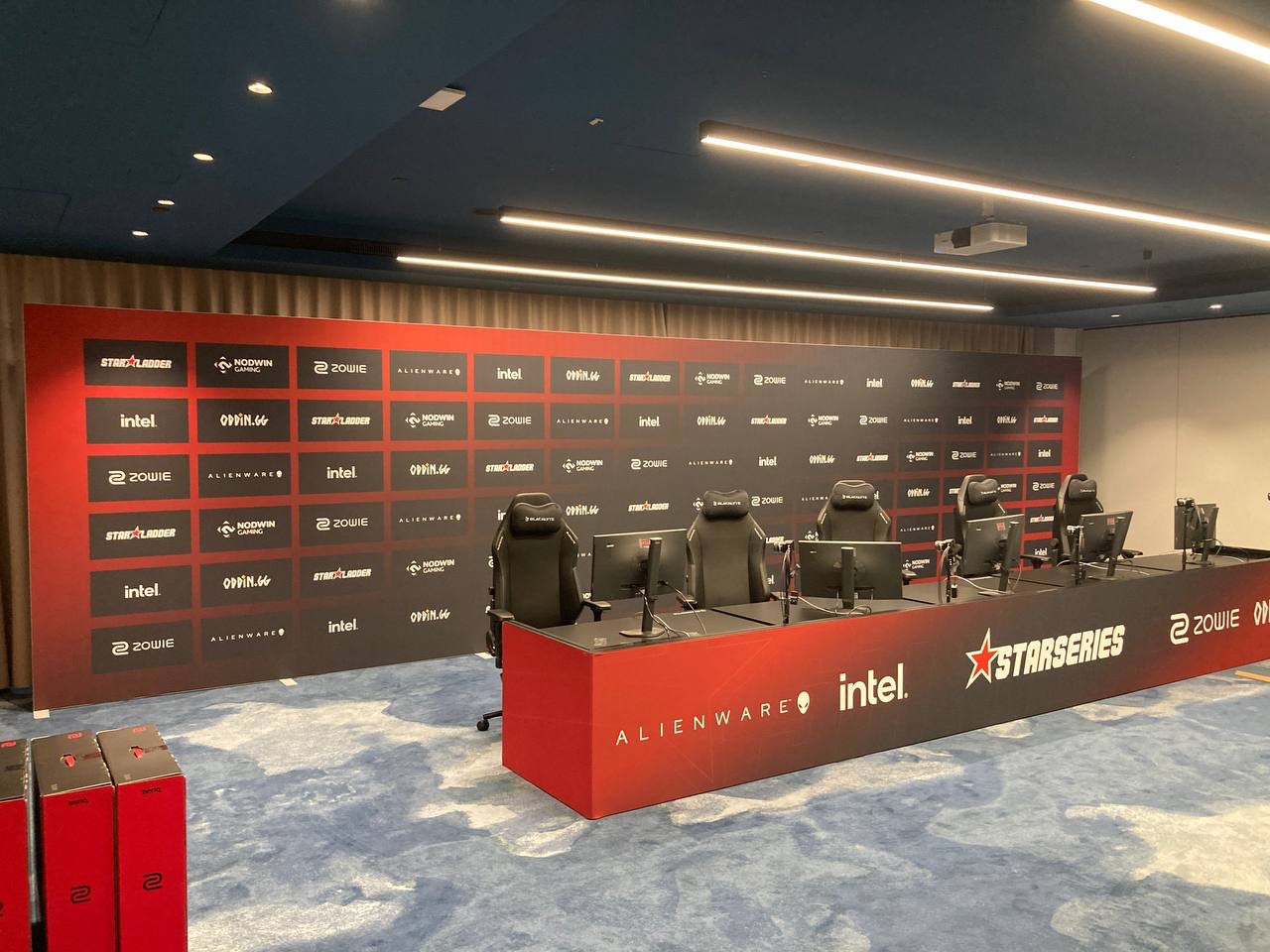 StarLadder CS2 Major Group Stage Budapest 2025 scenic production setup for esports broadcast environment
