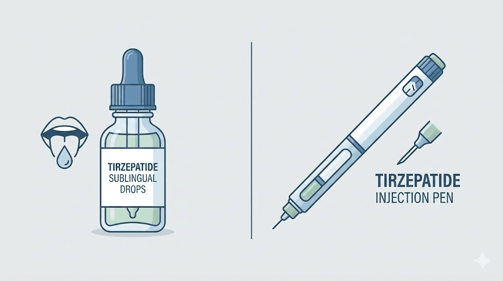 Tirzepatide drops versus injection pen comparison