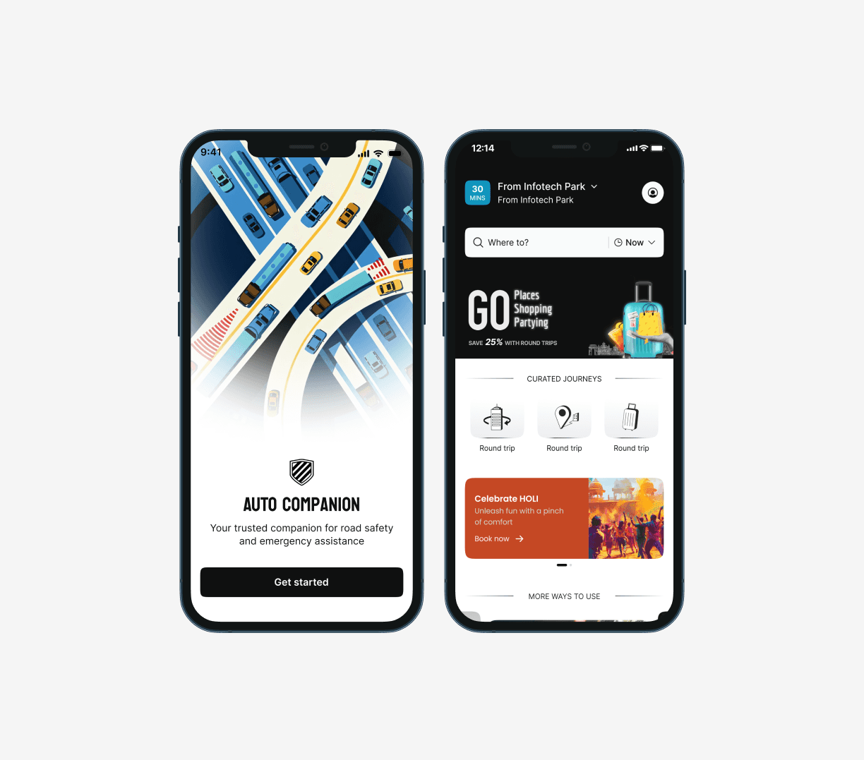 Mobile screen - accident