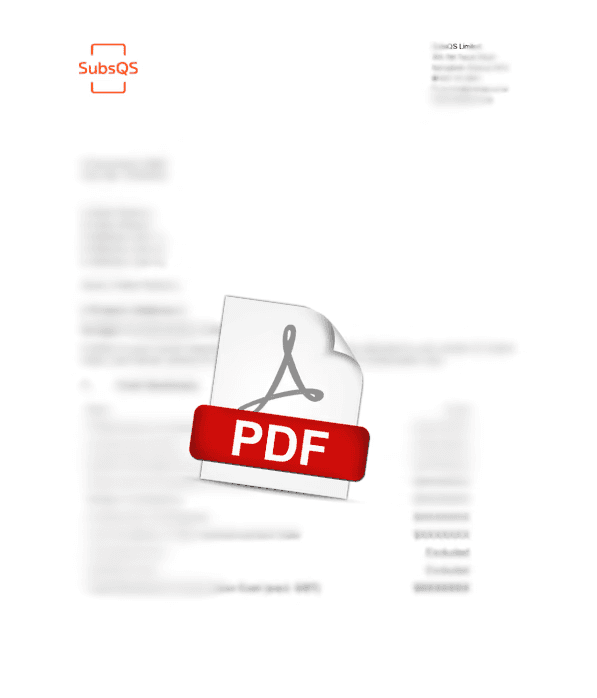 Concept Stage estimate report by SubsQS Ltd