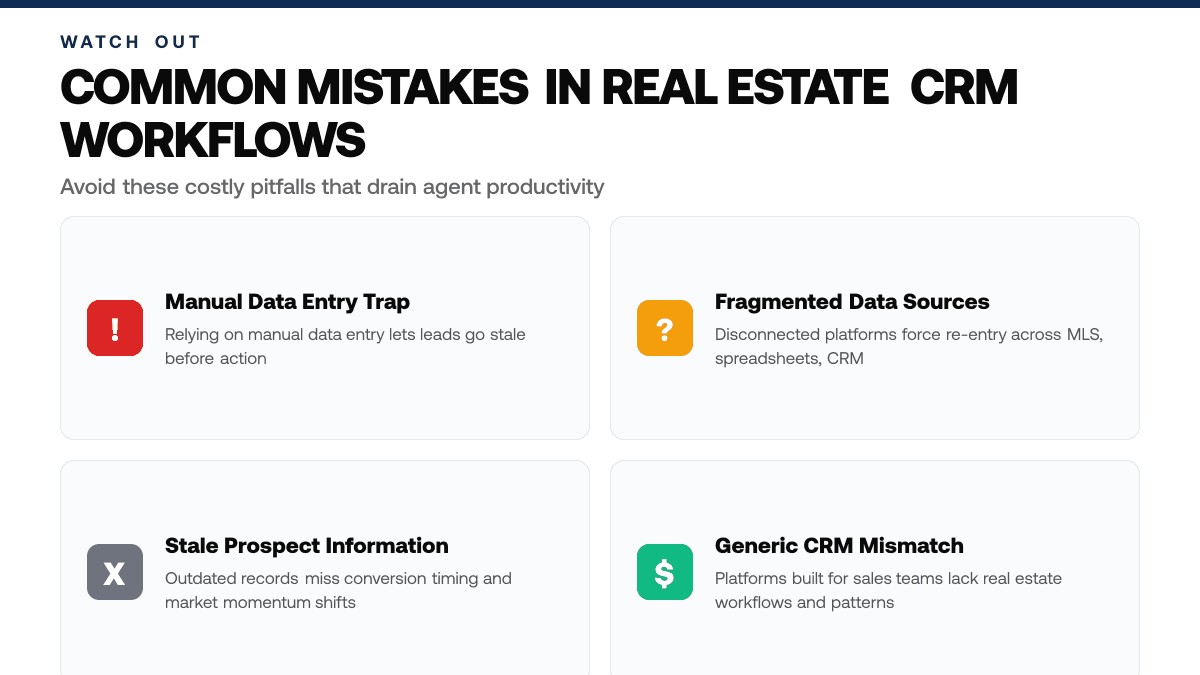 The Self-Updating Real Estate CRM, warning-callouts