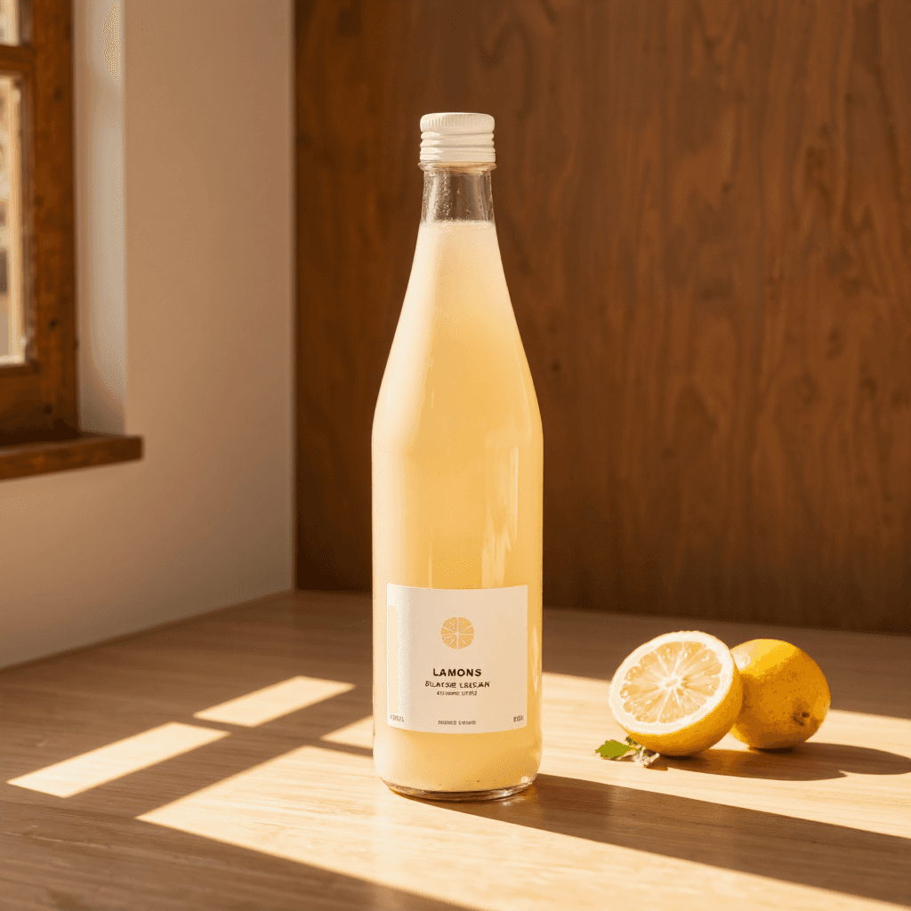 product photography of a bottle of beverage