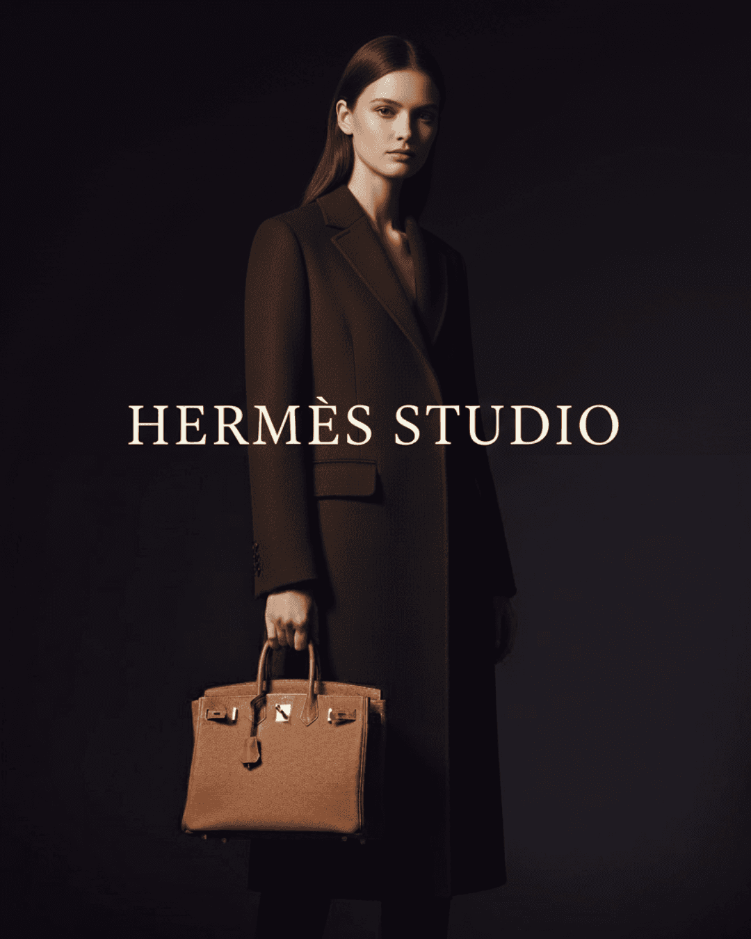 AI-generated fashion model for a high-end brand campaign, demonstrating AI visual creation.