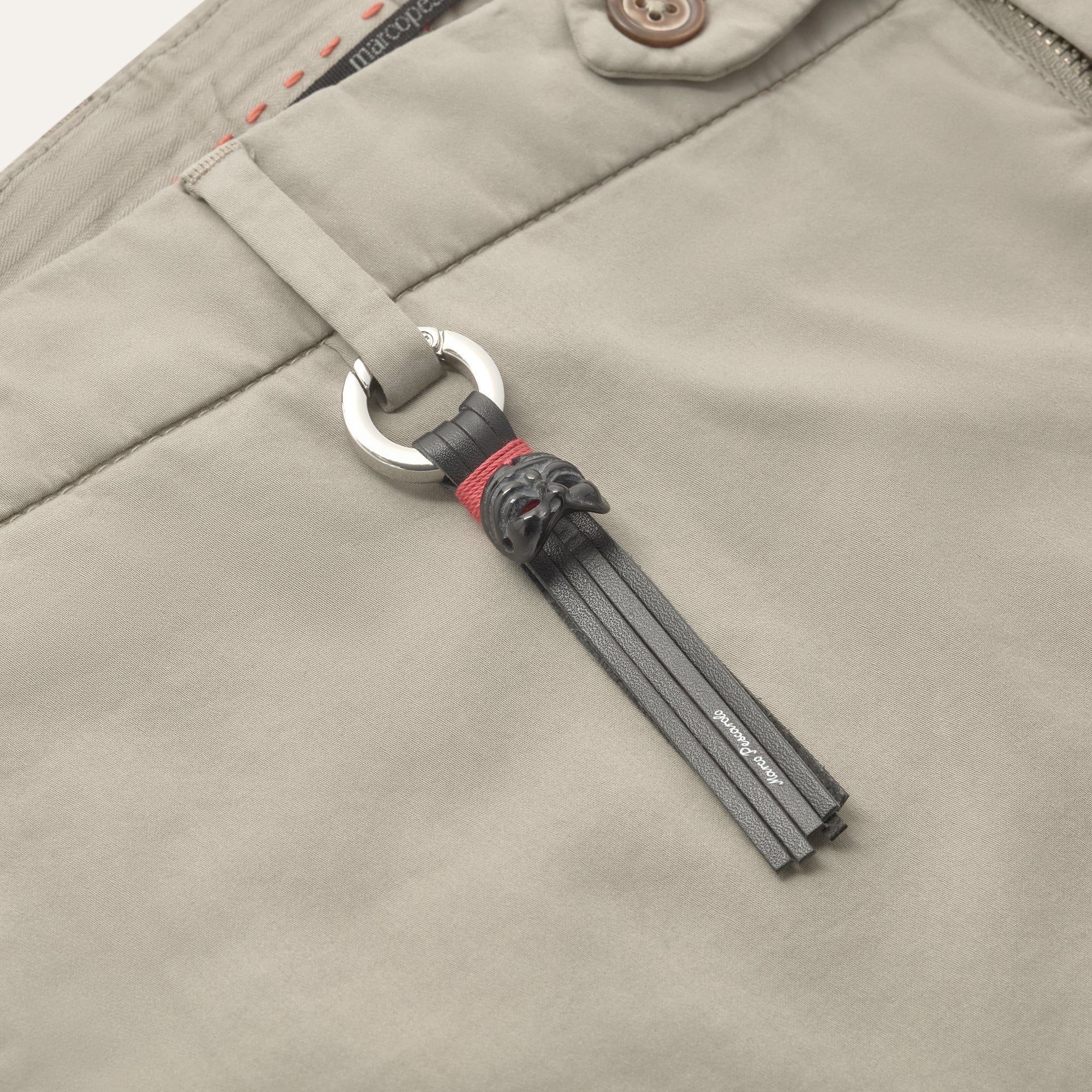 Caracciolo Slim Cotton Trousers - Adda River