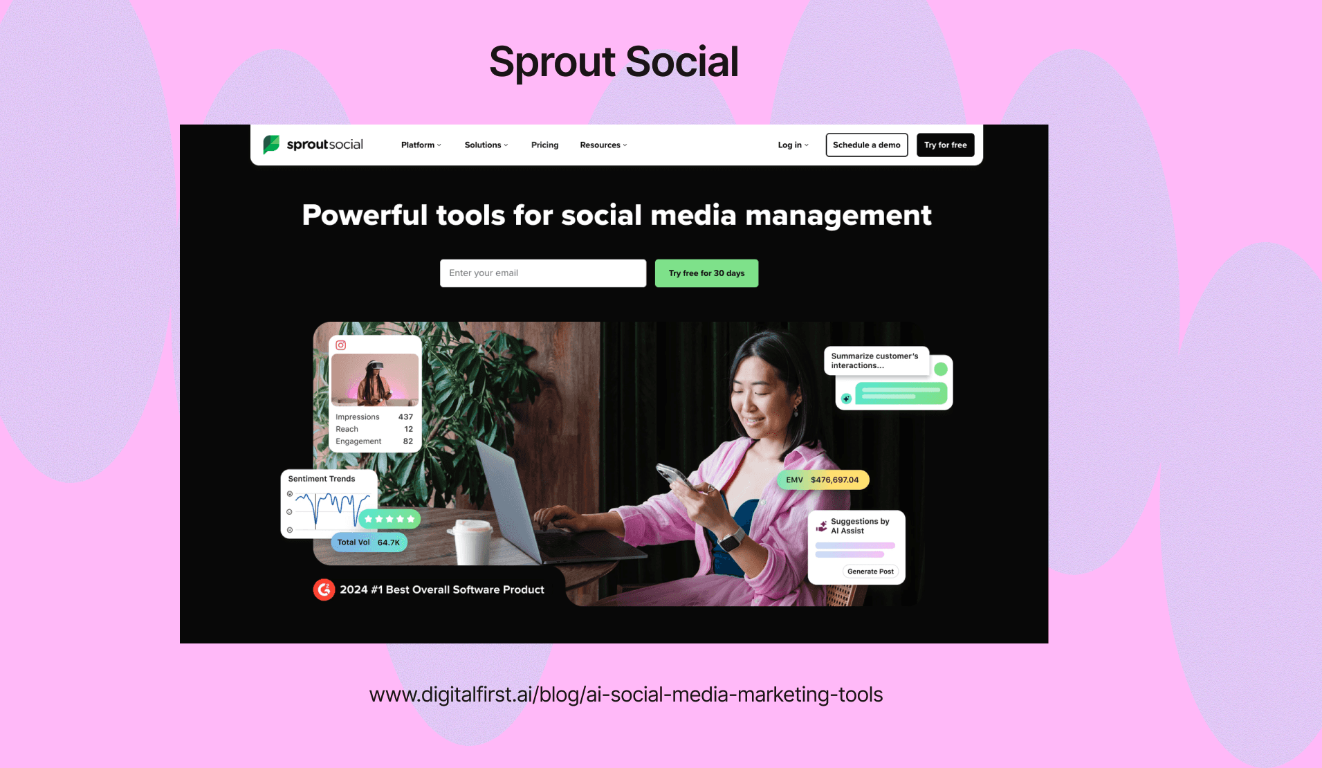 Sprout Social – Best AI Social Media Tool for Enterprise Teams