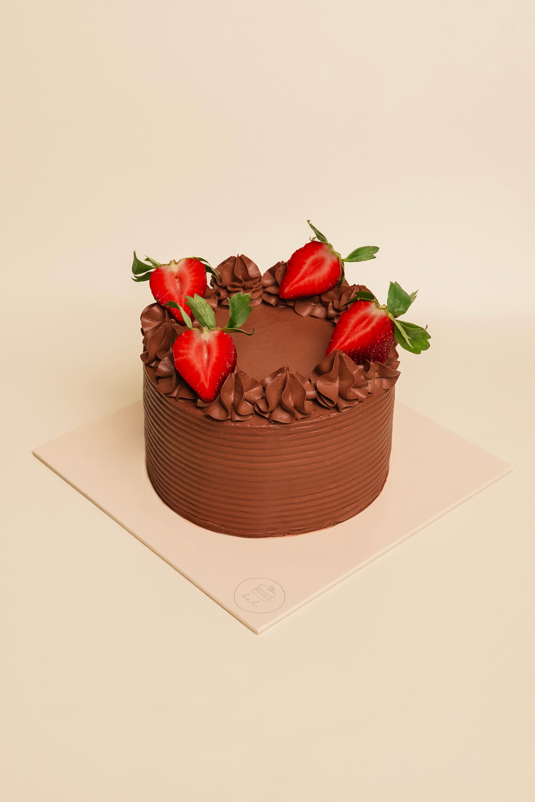Dark Chocolate Strawberry Cake Bel Bakes