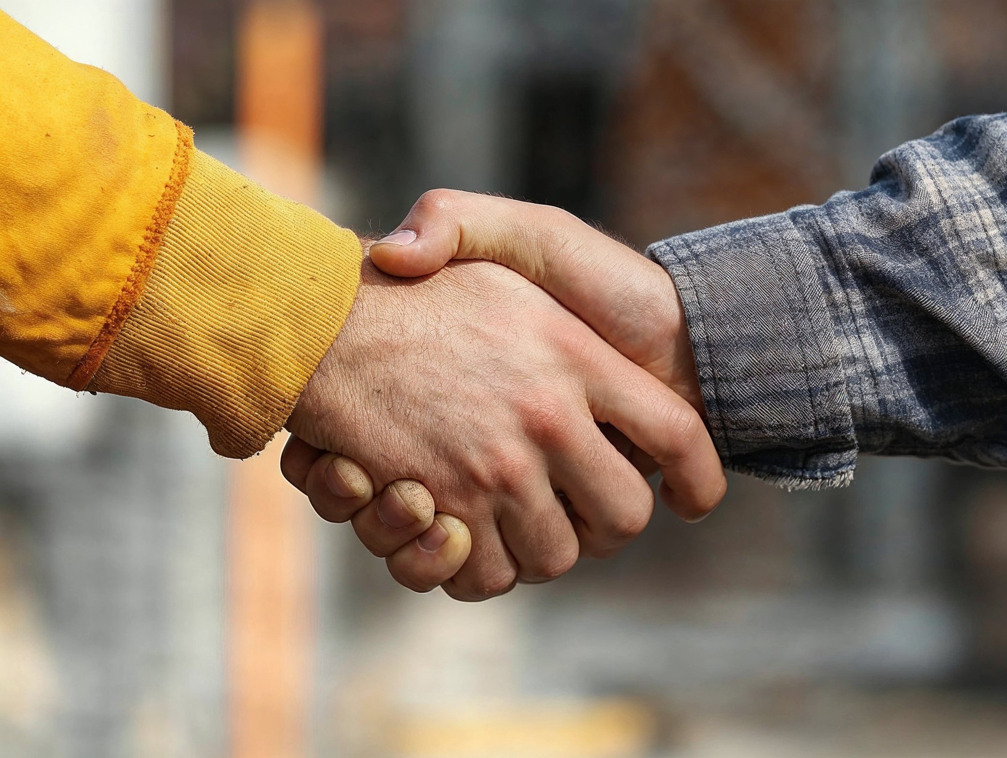 Photo of a handshake agreement